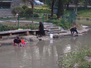 Washing stuff in the canal